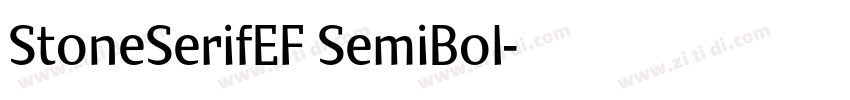 StoneSerifEF SemiBol字体转换